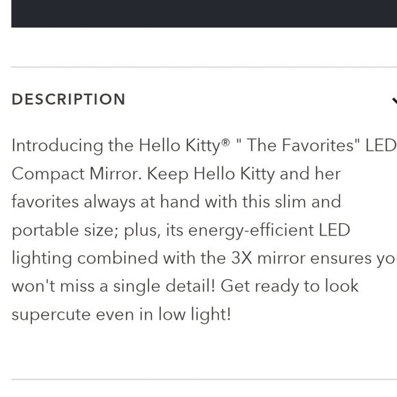 Impressions X Hello Kitty The Favorites LED Compact Mirror - Picture 6 of 8
